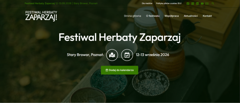 Nowa strona dla Festiwalu Zaparzaj!
